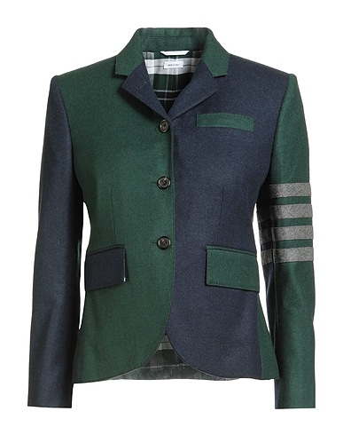 THOM BROWNE Giacca Blu navy 100% Lana Vergine