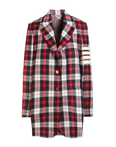 THOM BROWNE Blazer Red 100% Wool, Mohair wool