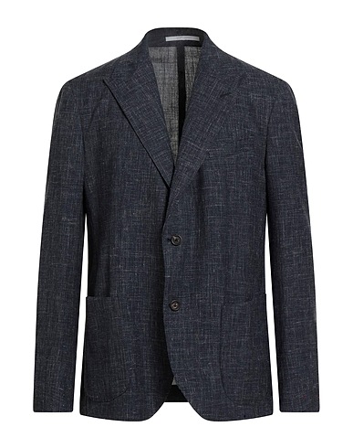 ELEVENTY Blazer PLATINUM Navy blue 71% Wool, 15% Silk, 14% Linen