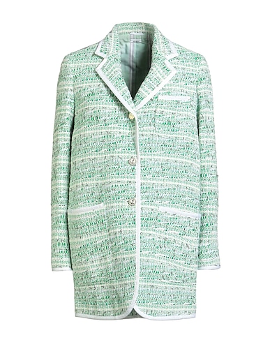 THOM BROWNE Jackett Grün 56% Baumwolle, 20% Polyester, 14% Polyamid, 9% Viskose, 1% Metall