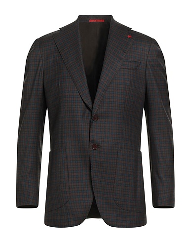 ISAIA Blazer Dark brown 100% Wool