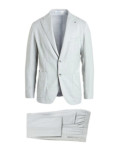 TAGLIATORE Suits Light grey 93% Virgin Wool, 7% Silk