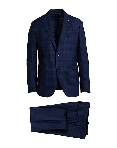 LARDINI Suits Navy 100% Wool