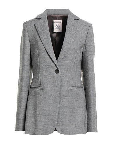 SEMICOUTURE Blazer Grey 100% Virgin Wool, Polyester