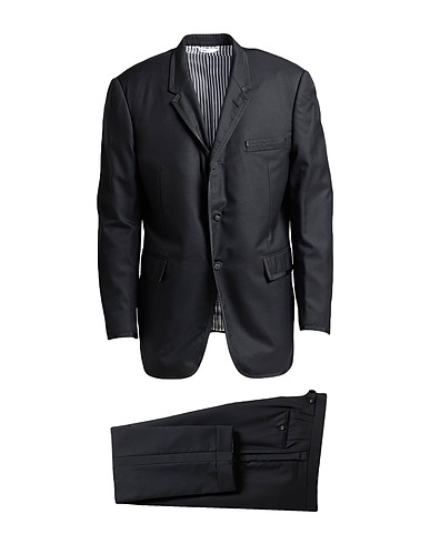 THOM BROWNE Suits Black 100% Wool, Polyester