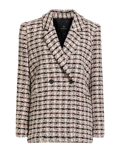 ANINE BING Blazer Chocolate brown 50% Polyester, 49% Cotton, 1% Metallic fiber