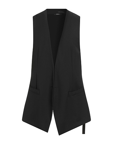 ISABEL BENENATO Suit vest Black 100% Virgin Wool