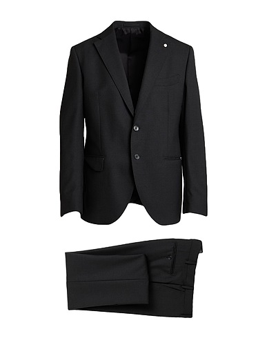 LUIGI BIANCHI Mantova Suits Charcoal 100% Wool