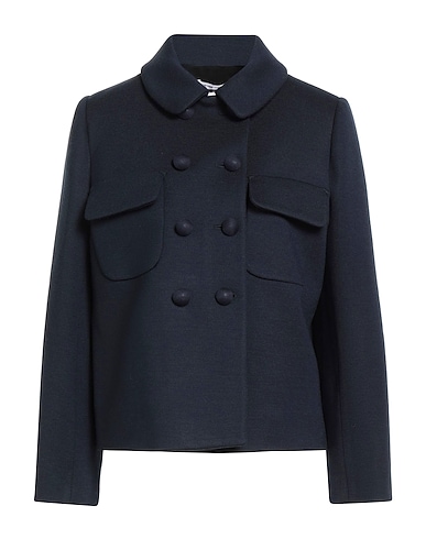 PAUL & JOE Jacket Navy blue 50% Wool, 50% Polyester