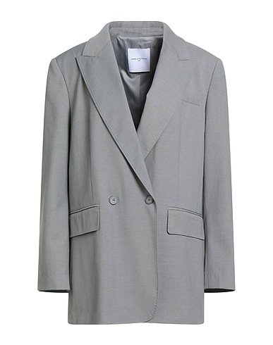 ISABELLE BLANCHE Paris Blazer Light grey 69% Polyester, 20% Viscose, 8% Wool, 3% Elastane