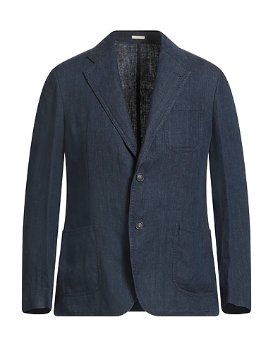 MASSIMO ALBA Blazer Midnight blue 100% Linen