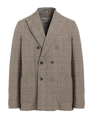 CIRCOLO 1901 Blazer Chocolate brown 95% Cotton, 5% Elastane