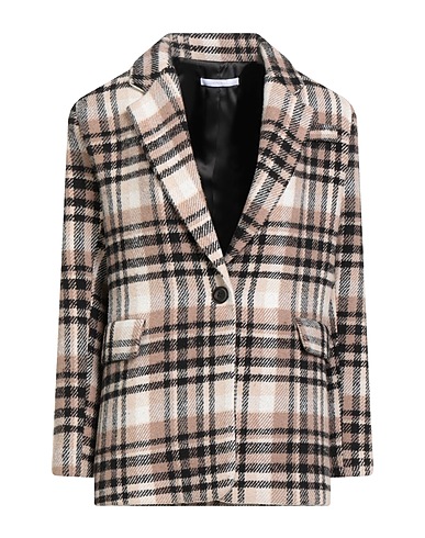 IMPERIAL Blazer Beige 65% Acetate, 20% Polyester, 11% Viscose, 2% Polyamide, 2% Wool