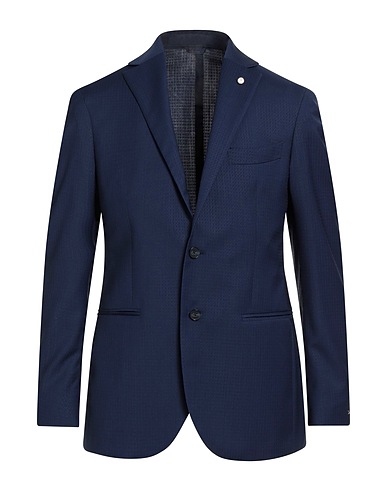 LUIGI BIANCHI Mantova Blazer Blue 100% Wool