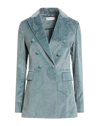 CIRCOLO 1901 Blazer Sky blue 98% Cotton, 2% Elastane