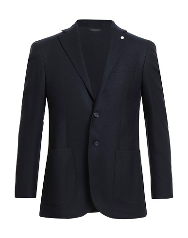 LUIGI BIANCHI Mantova Blazer Midnight blue 60% Wool, 40% Polyester