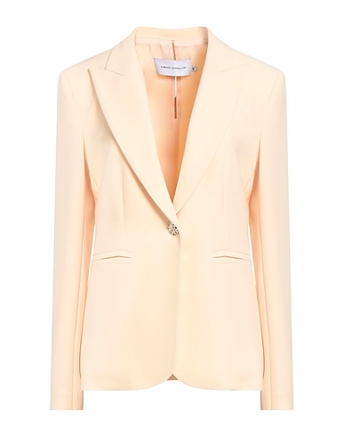 SIMONA CORSELLINI Blazer Beige 94% Polyester, 6% Elastane