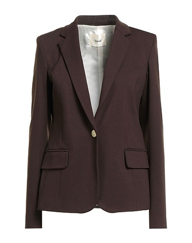 SUOLI Blazer Dark brown 64% Viscose, 31% Polyamide, 5% Elastane