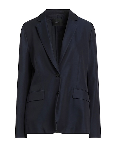 JOSEPH Blazer Navy blue 52% Silk, 48% Cotton