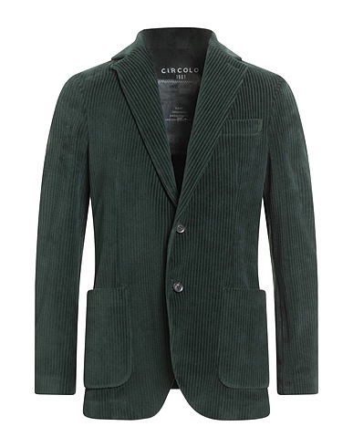 CIRCOLO 1901 Blazer Emerald green 80% Cotton, 20% Polyester