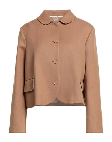 PAUL & JOE Blouson Camel 100% Laine vierge