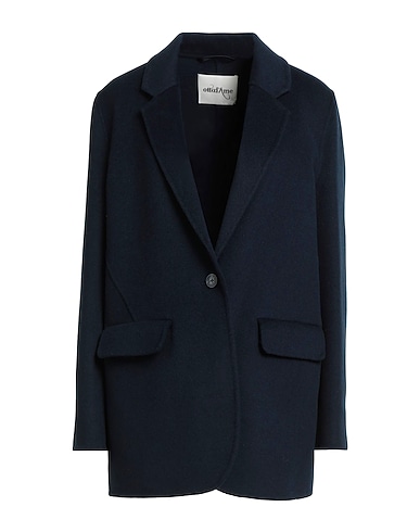 OTTOD'AME Blazer Midnight blue 50% Wool, 30% Polyester, 20% Viscose