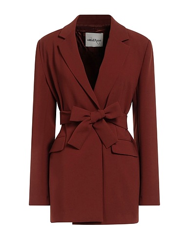 OTTOD'AME Jackett Braun 63% Polyester, 32% Viskose, 5% Elastan