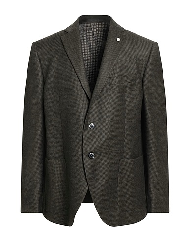 LUIGI BIANCHI Mantova Blazer Military green 100% Wool
