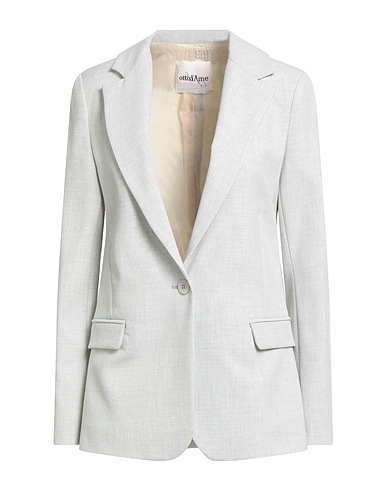 OTTOD'AME Blazer Light grey 68% Polyester, 28% Viscose, 4% Elastane