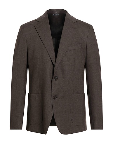 BRIAN DALES Blazer Testa di moro 54% Poliestere, 44% Lana, 2% Elastan