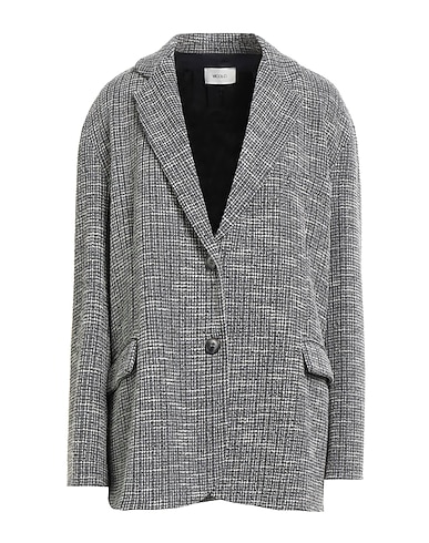 VICOLO Blazer Black 44% Polyester, 29% Synthetic fibers, 23% Cotton, 2% Metallic fiber, 2% Other Fibres