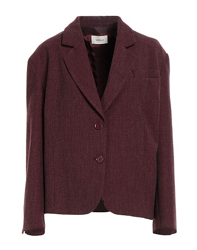 VICOLO Blazer Burgundy 80% Polyester, 18% Viscose, 2% Elastane