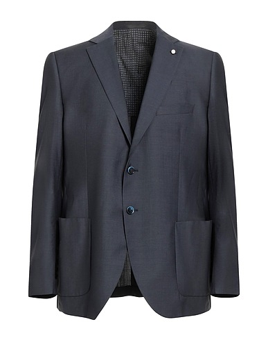 LUIGI BIANCHI Mantova Blazer Navy blue 100% Wool