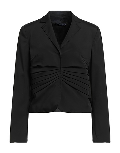 ANNA MOLINARI Blazer Black 68% Acetate, 27% Viscose, 5% Elastane