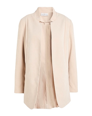 MARIA BELLENTANI Jacket Beige 97% Polyester, 3% Elastane