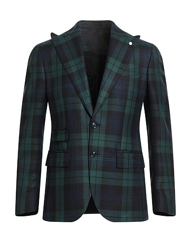 LUIGI BIANCHI Mantova Blazer Dark green 100% Wool