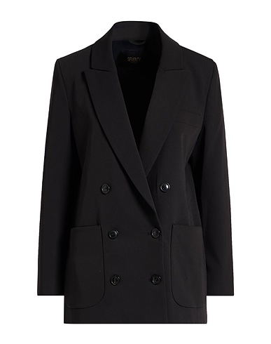 SEVENTY VENEZIA Blazer Black 76% Polyester, 18% Viscose, 6% Elastane