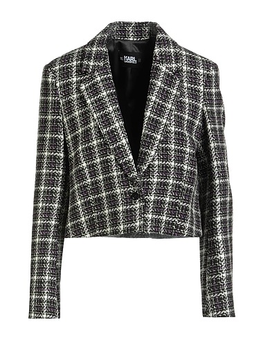 KARL LAGERFELD Blazer Black 66% Polyester, 19% Acrylic, 14% Viscose, 1% Elastane