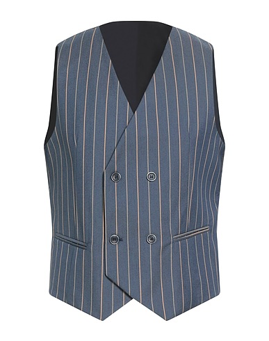 OVER/D Suit vest Blue 75% Polyester, 22% Viscose, 3% Elastane