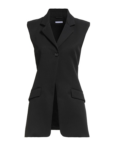 PATRIZIA PEPE Blazer Black 91% Polyester, 9% Elastane