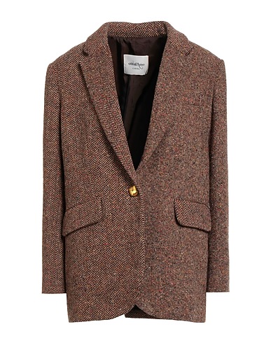 OTTOD'AME Blazer CARING Camel 30% Wool, 25% Polyester, 25% Acrylic, 15% Silk, 5% Other Fibres