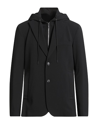 GIORGIO ARMANI Jacket Black 92% Polyester, 8% Elastane