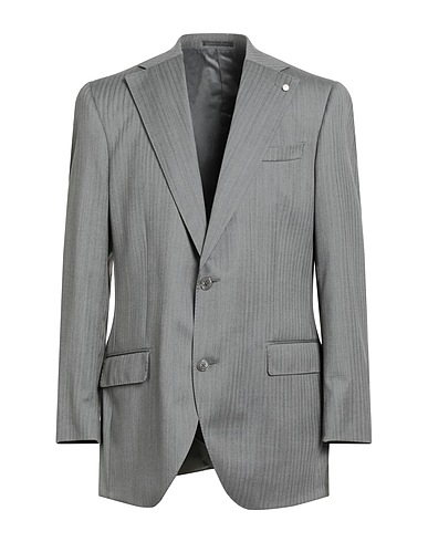 LUIGI BIANCHI Mantova Blazers Grau 100% Wolle