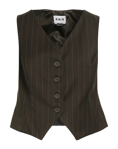 BERNA Vest Dark green 63% Polyester, 34% Viscose, 3% Elastane