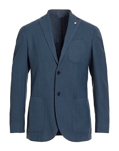 L.B.M. 1911 Blazer Slate blue 100% Virgin Wool