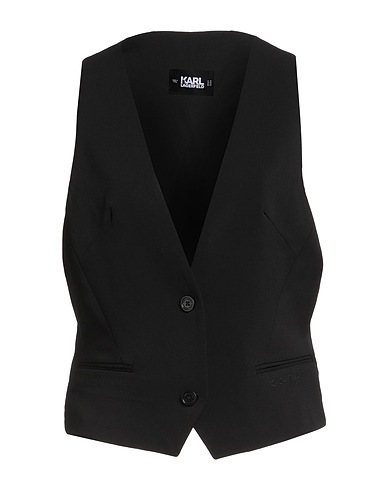 KARL LAGERFELD Waistcoat Black 100% Polyester
