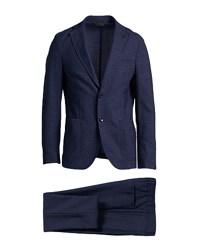 PAOLONI Abito Blu navy 60% Lana, 38% Poliestere, 2% Elastan