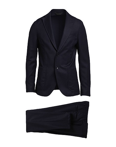 PAOLONI Suits Midnight blue 98% Wool, 2% Elastane