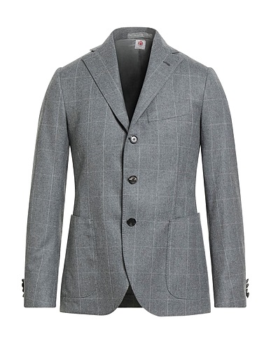 LUIGI BORRELLI NAPOLI Blazer Grey 100% Virgin Wool