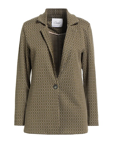 CROCHÈ Blazer Lime green 69% Polyester, 28% Viscose, 2% Elastane, 1% Acrylic